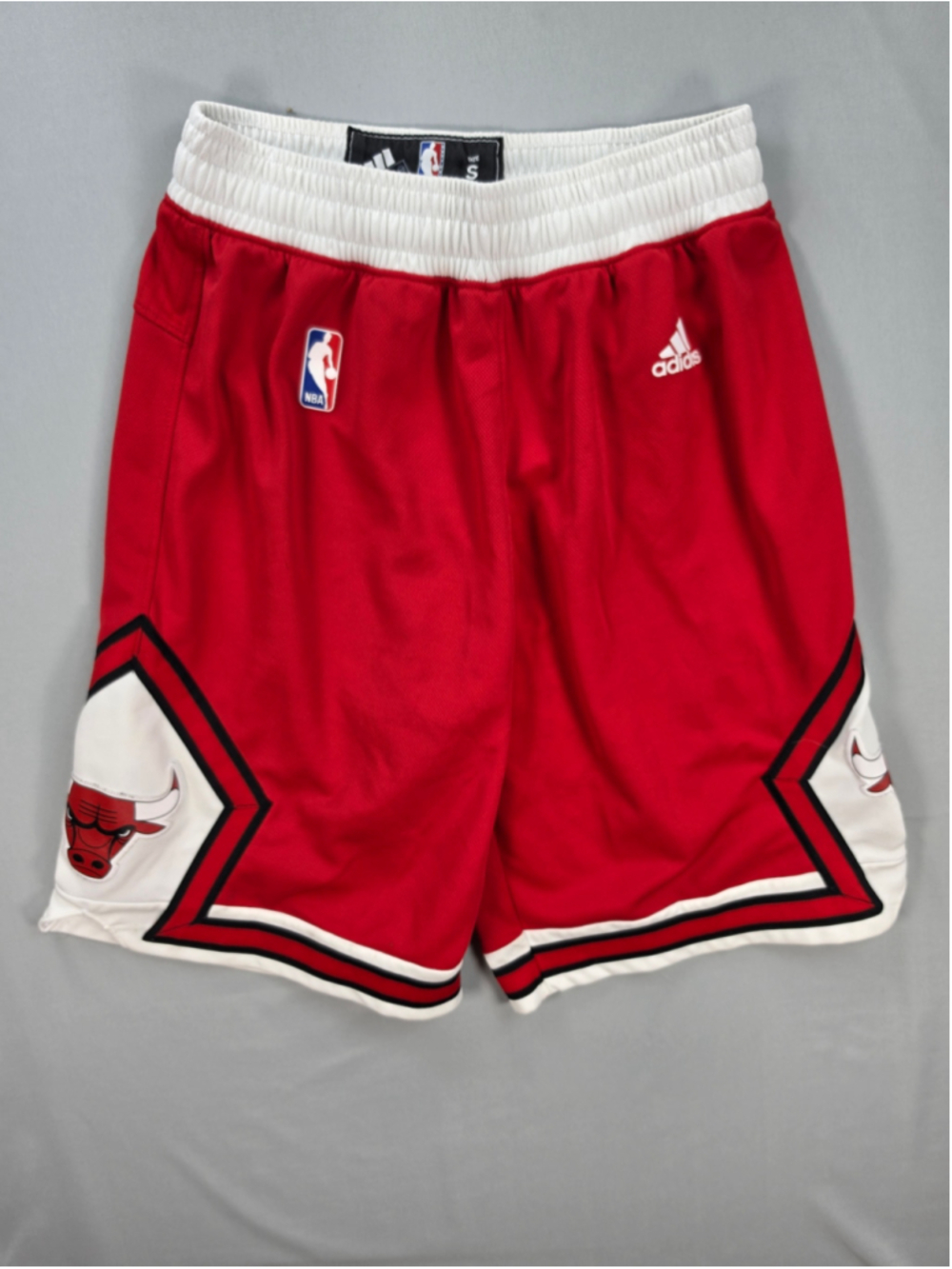 Adidas Chicago Bulls NBA Basketball Shorts Mens Small Red 2013-14 505PA14